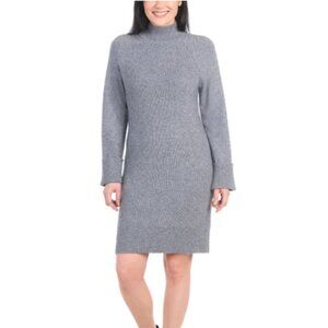 NWT Hilary Radley Women's Long Sleeve Mock Neck Sweater Dress Size S $90 10HL372